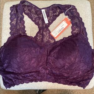Zenana Outfitters Purple Lace Bralette Intimates